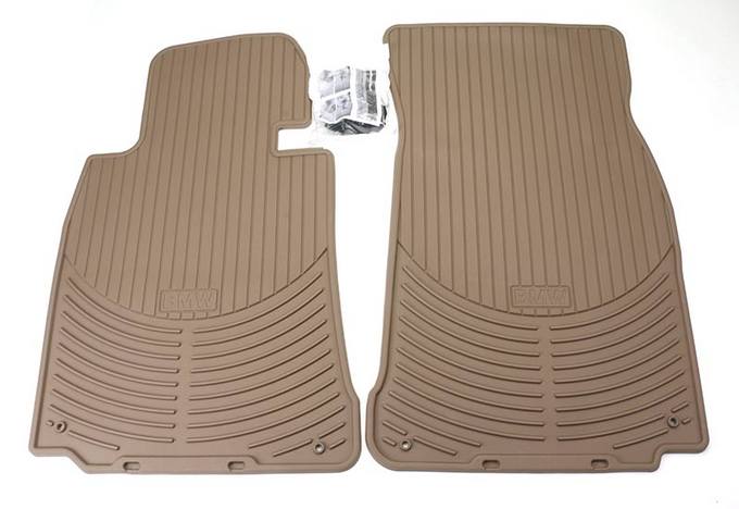 BMW Floor Mat Set - Front (All-Weather) (Beige) 82550151508